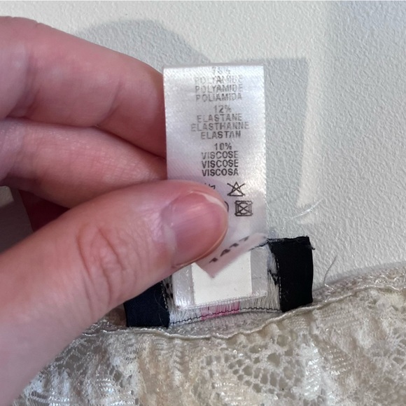 y2k cosabelle cream lace bralette vintage coquette sultury lingerie cottagecore - Picture 5 of 7